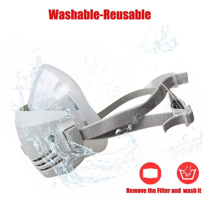 Dust Mask Construction - Silicone Dust-proof Gas Mask Respirator With