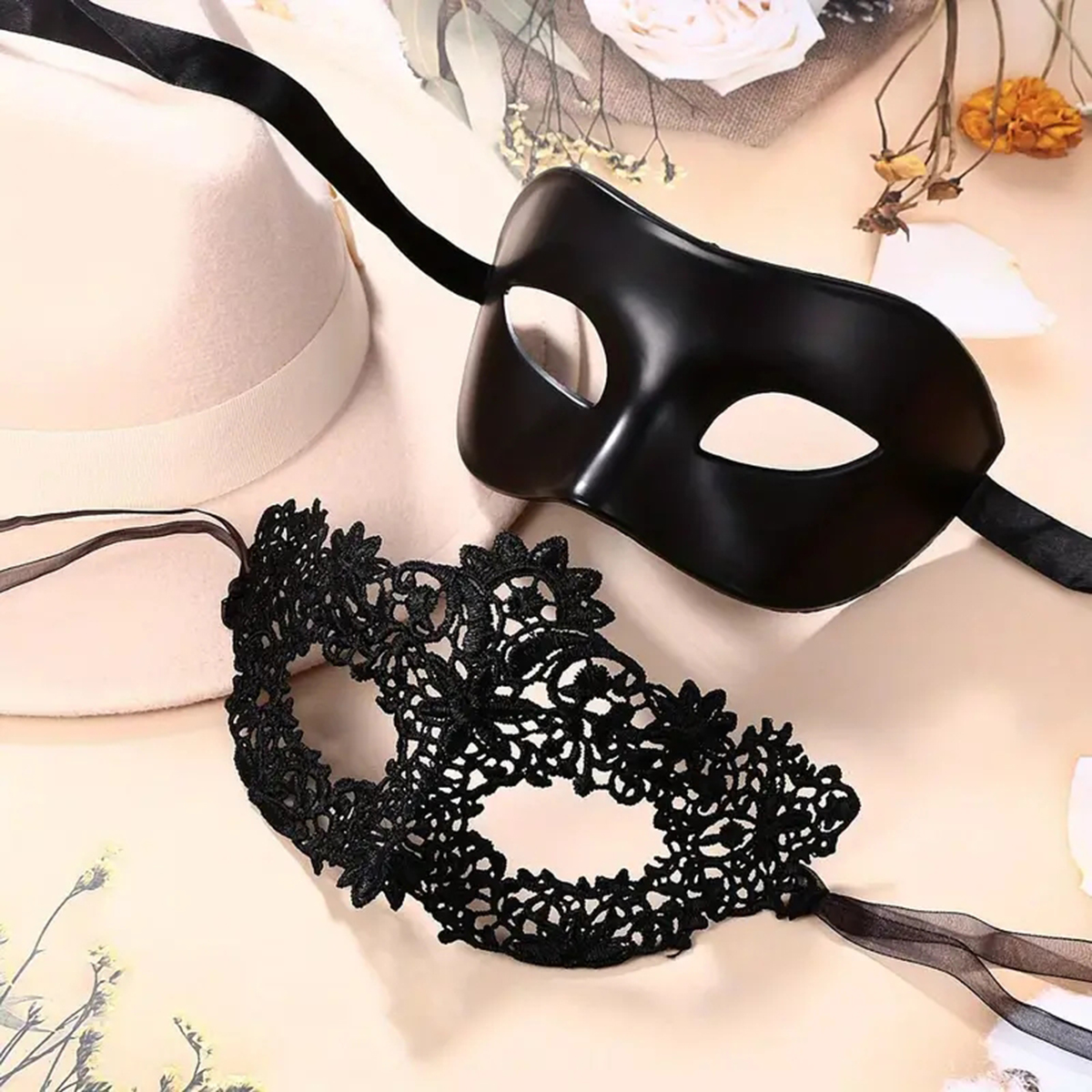 2pcs Hot New Sexy Black Lace M - Black Face Mask Pack incelemesi ve fiyatı