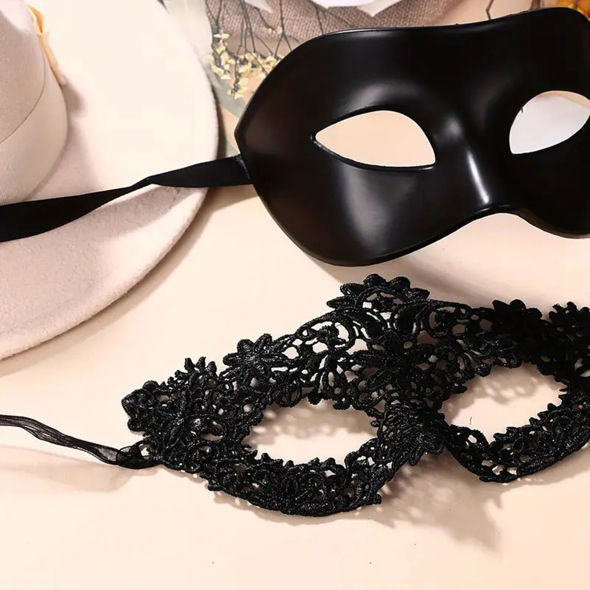 2pcs Hot New Sexy Black Lace M - Black Face Mask Pack incelemesi ve fiyatı