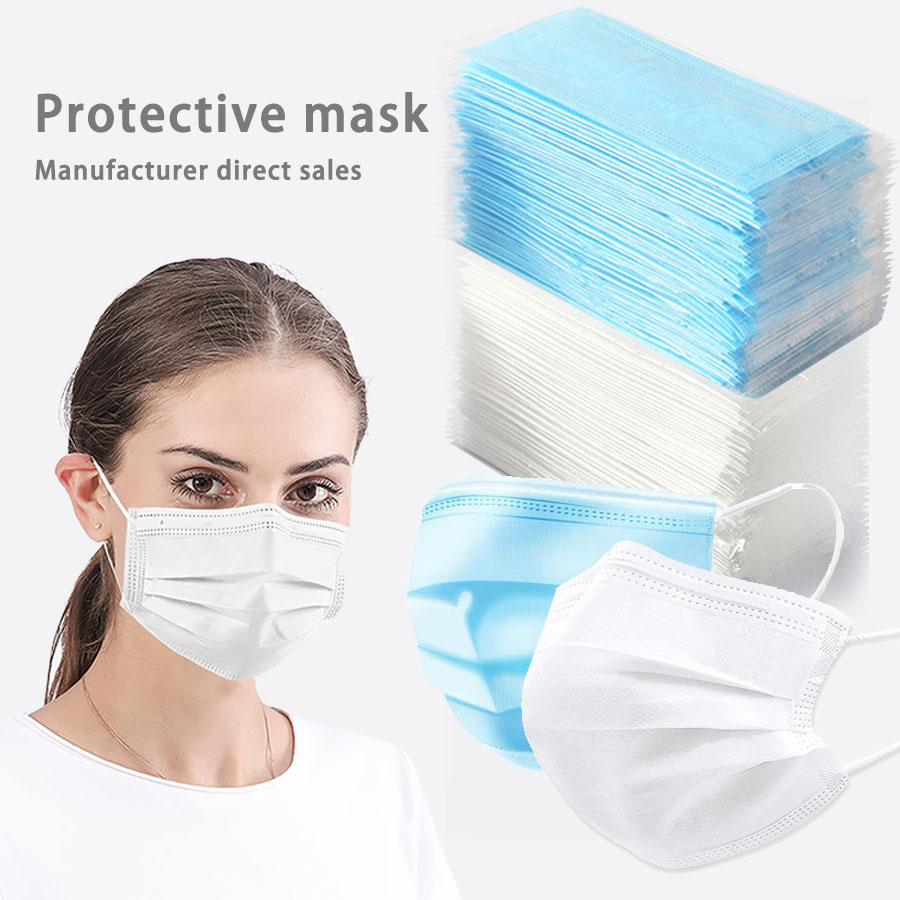 50/100Pcs Disposable Mask for  - Disposable Mask Blue incelemesi ve fiyatı
