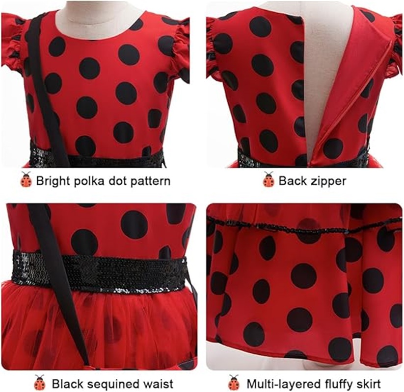 Girls Cosplay Costume Polka Do - Kids Face Mask incelemesi ve fiyatı