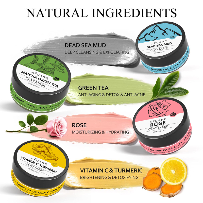 4 Pcs Clay Facial Mask Set Tur - Dust Mask Construction incelemesi ve fiyatı