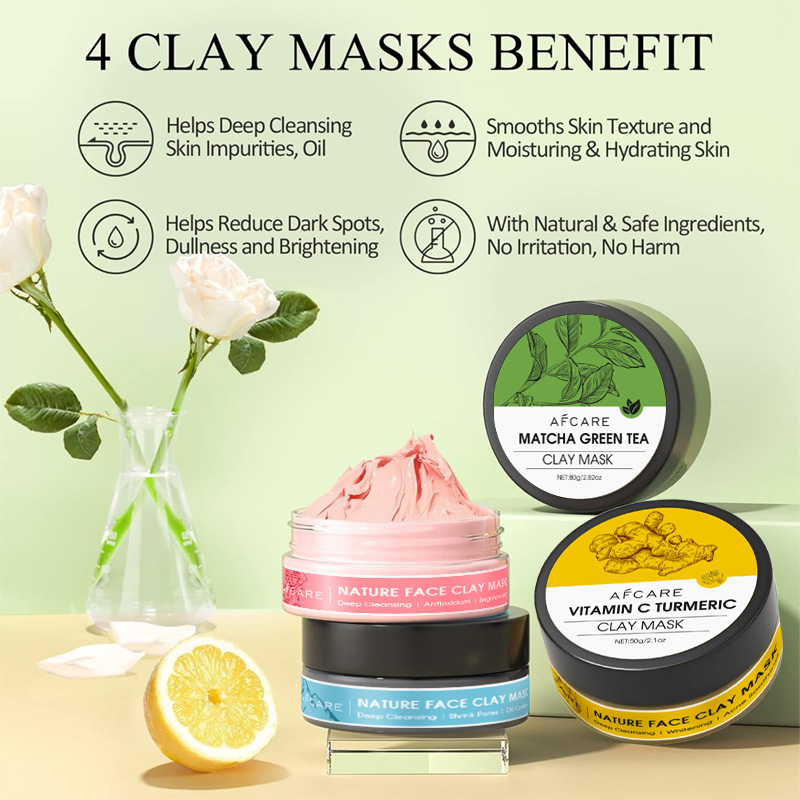 4 Pcs Clay Facial Mask Set Tur - Dust Mask Construction incelemesi ve fiyatı