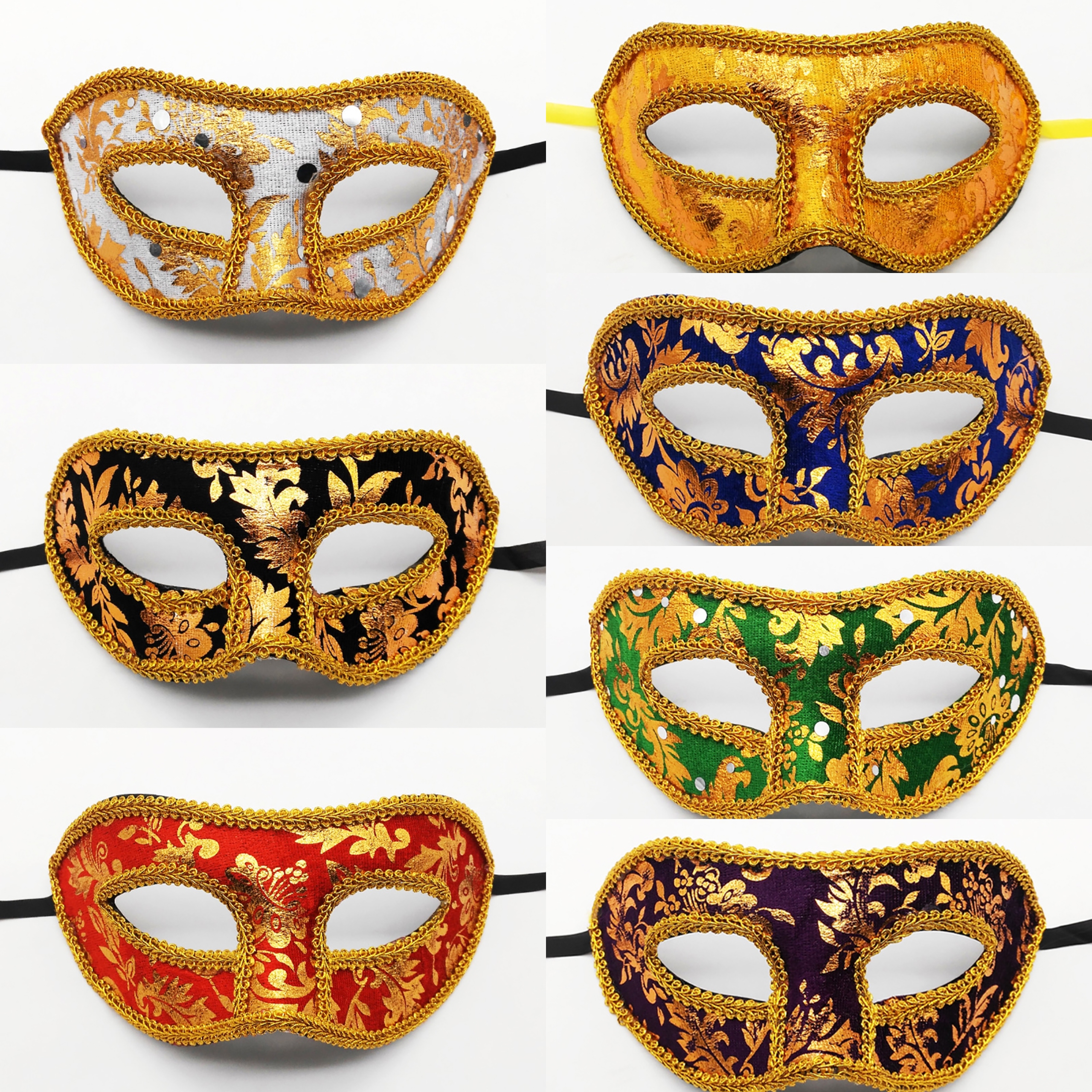Men Mardi Gras Carnival Mask V - Respirator Half Face incelemesi ve fiyatı