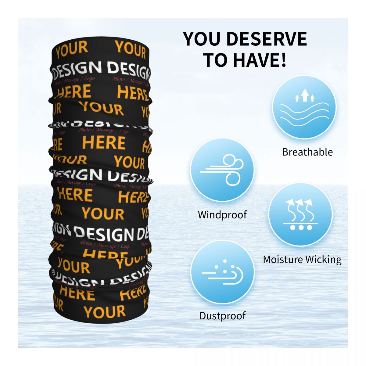Custom Your Design Here Bandan - Neck Gaiter Face Cover incelemesi ve fiyatı