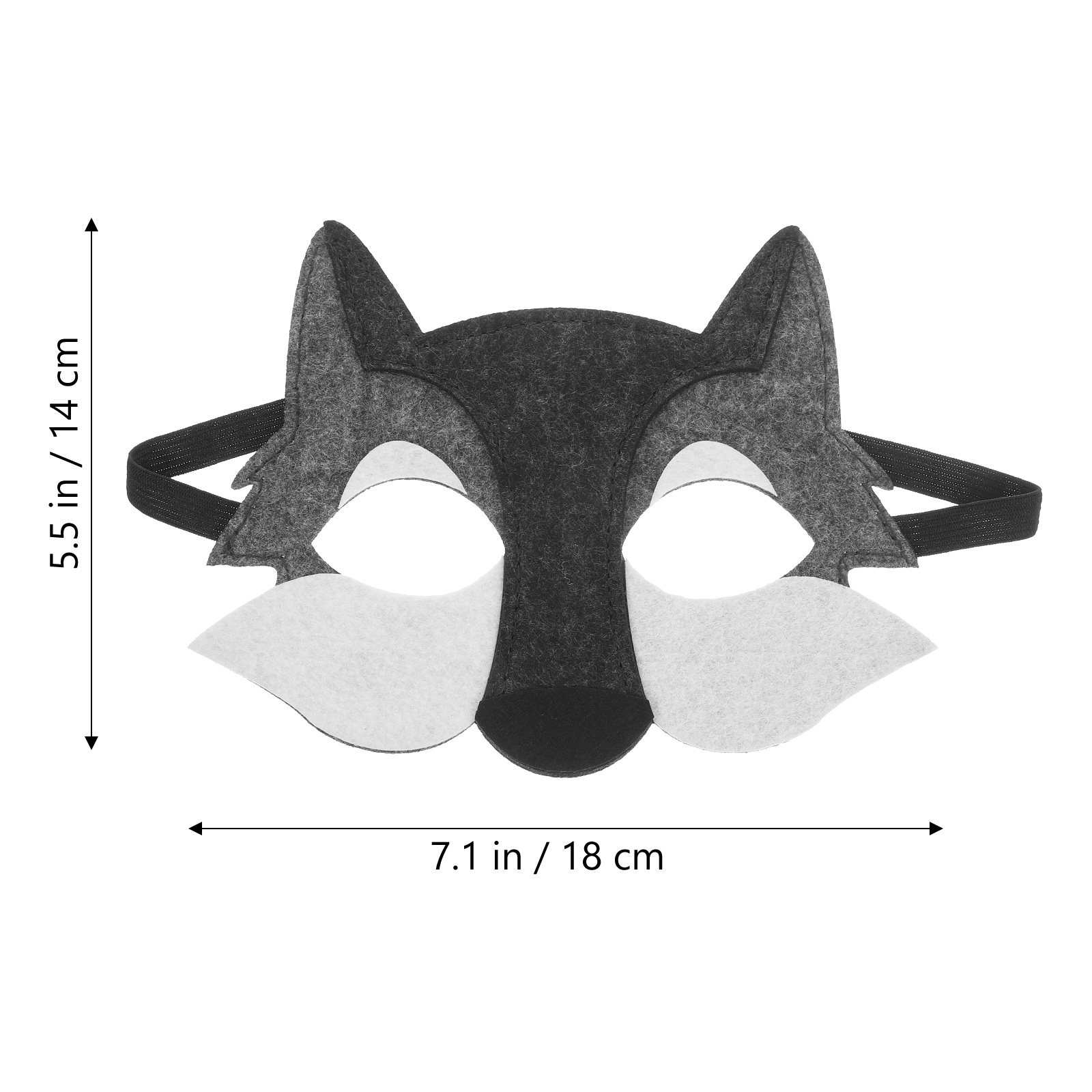 3Pcs Wolf Head Mask Kids Carto - Kids Face Mask incelemesi ve fiyatı