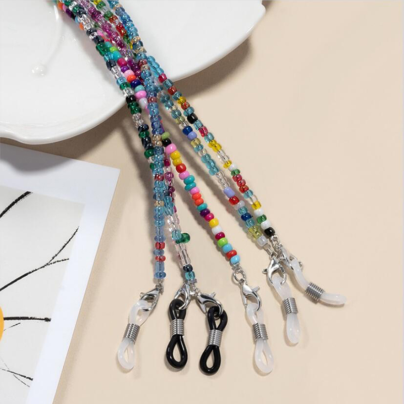 【F】 Colorful Rice Bead Glasses - Mask Chain Holder incelemesi ve fiyatı