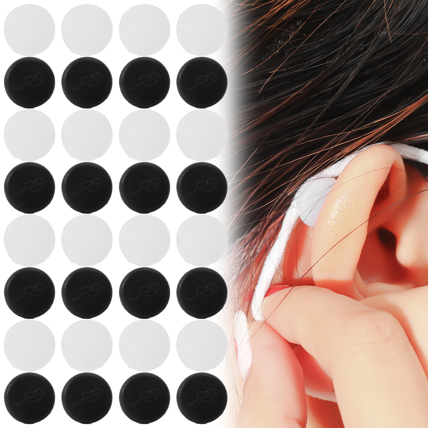 New Round Eyeglasses Mask Ear  - Silicone Mask Bracket incelemesi ve fiyatı