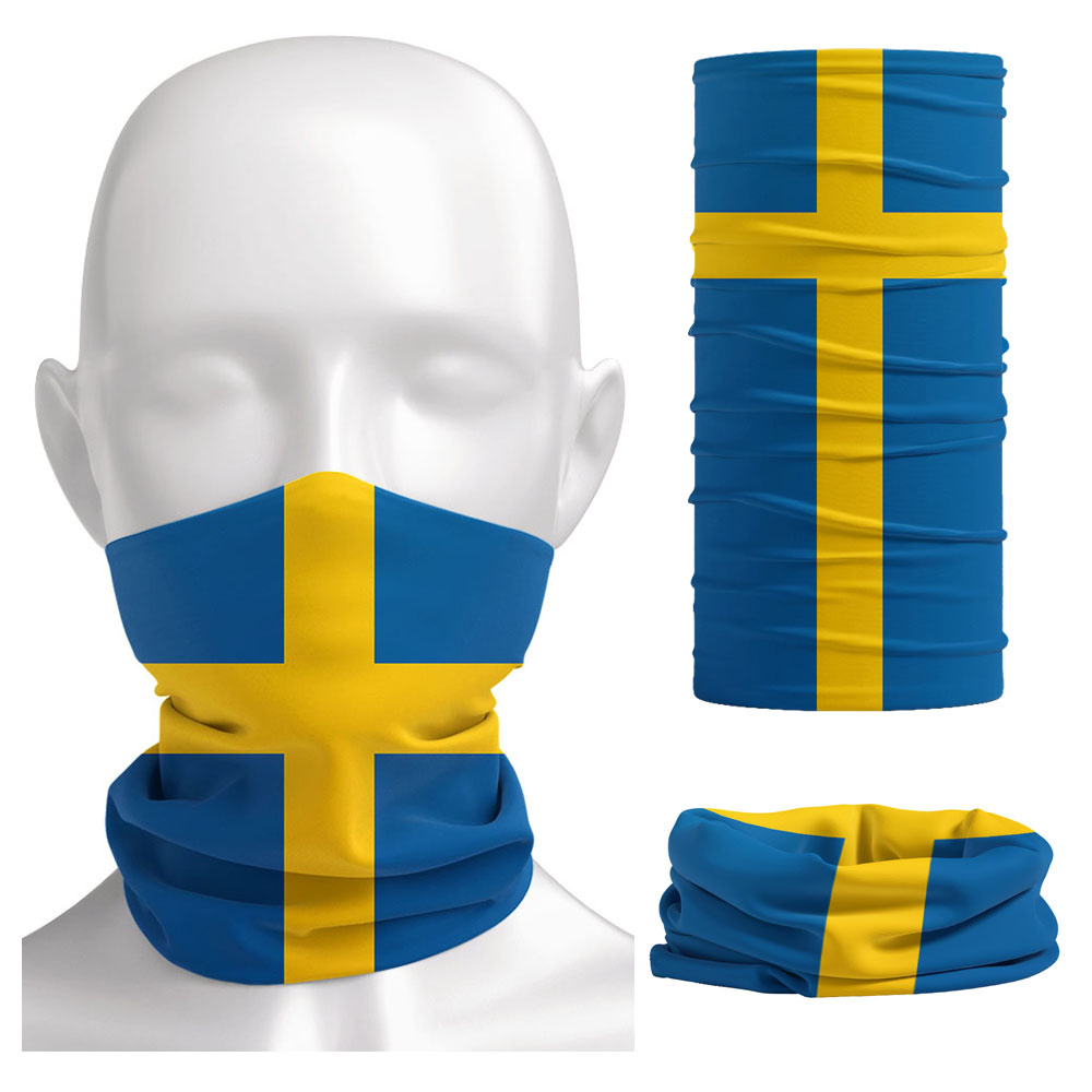 Sweden Flag Printed Bandana He - Neck Gaiter Face Cover incelemesi ve fiyatı