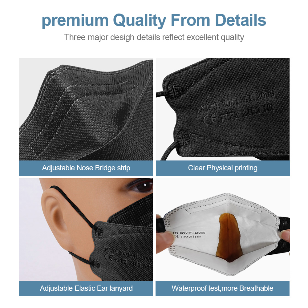 Adult Fish Shape Certified KN9 - Disposable Surgical Mask incelemesi ve fiyatı