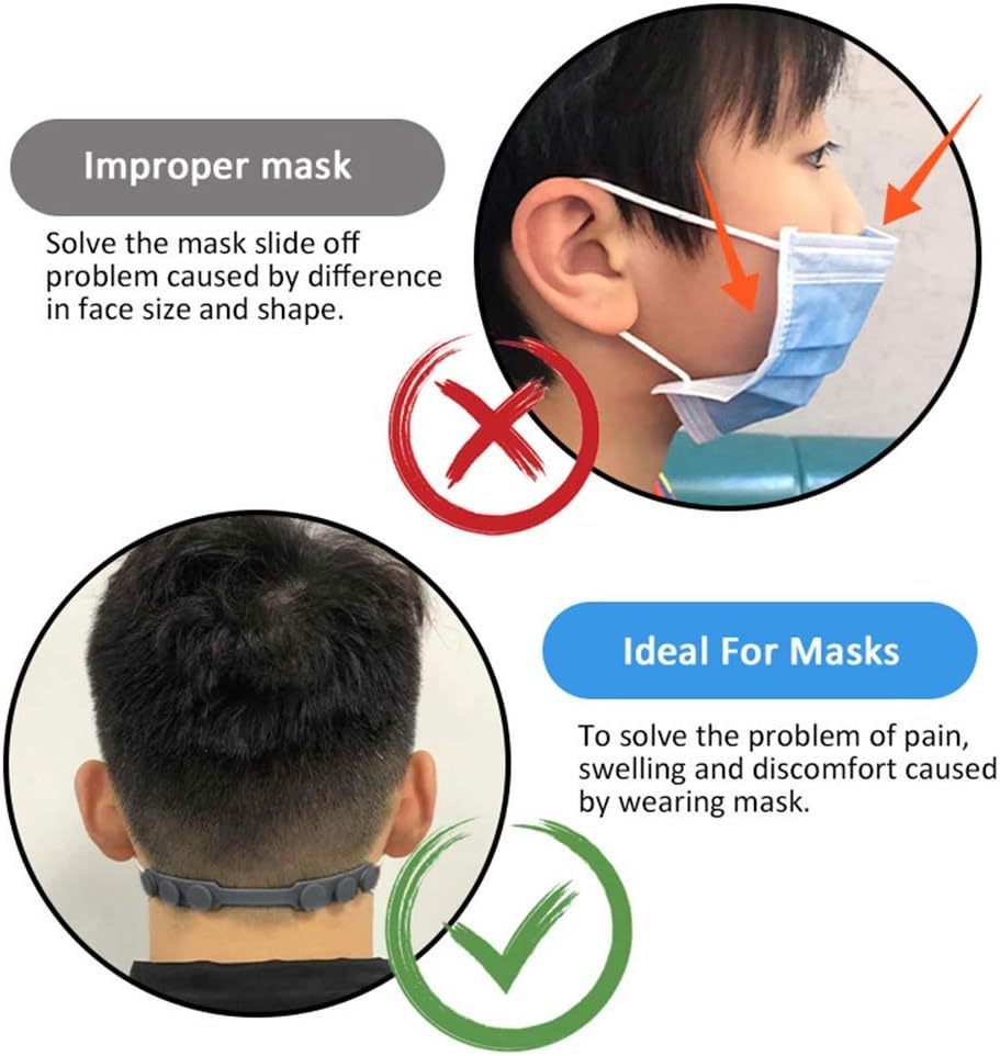 4 Pcs Silicone Ear Savers for  - Mask Ear Saver Strap incelemesi ve fiyatı