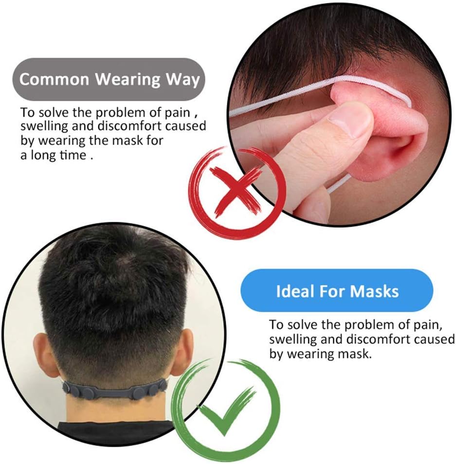 4 Pcs Silicone Ear Savers for  - Mask Ear Saver Strap incelemesi ve fiyatı