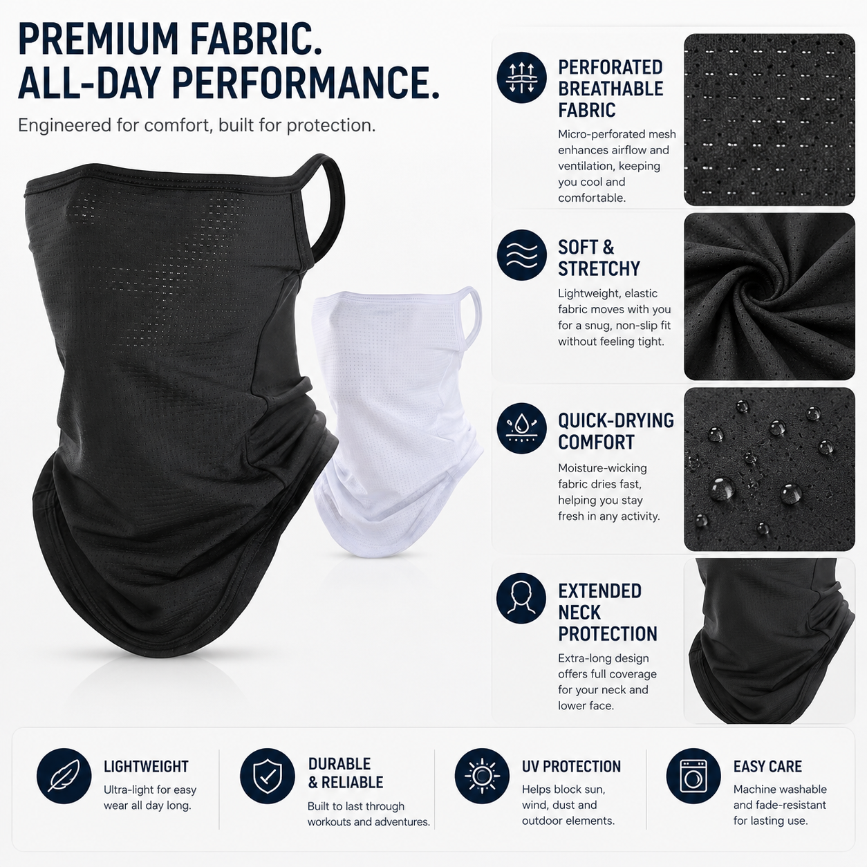 Breathable Quick-Dry Neck Gait - Respirator Half Face incelemesi ve fiyatı