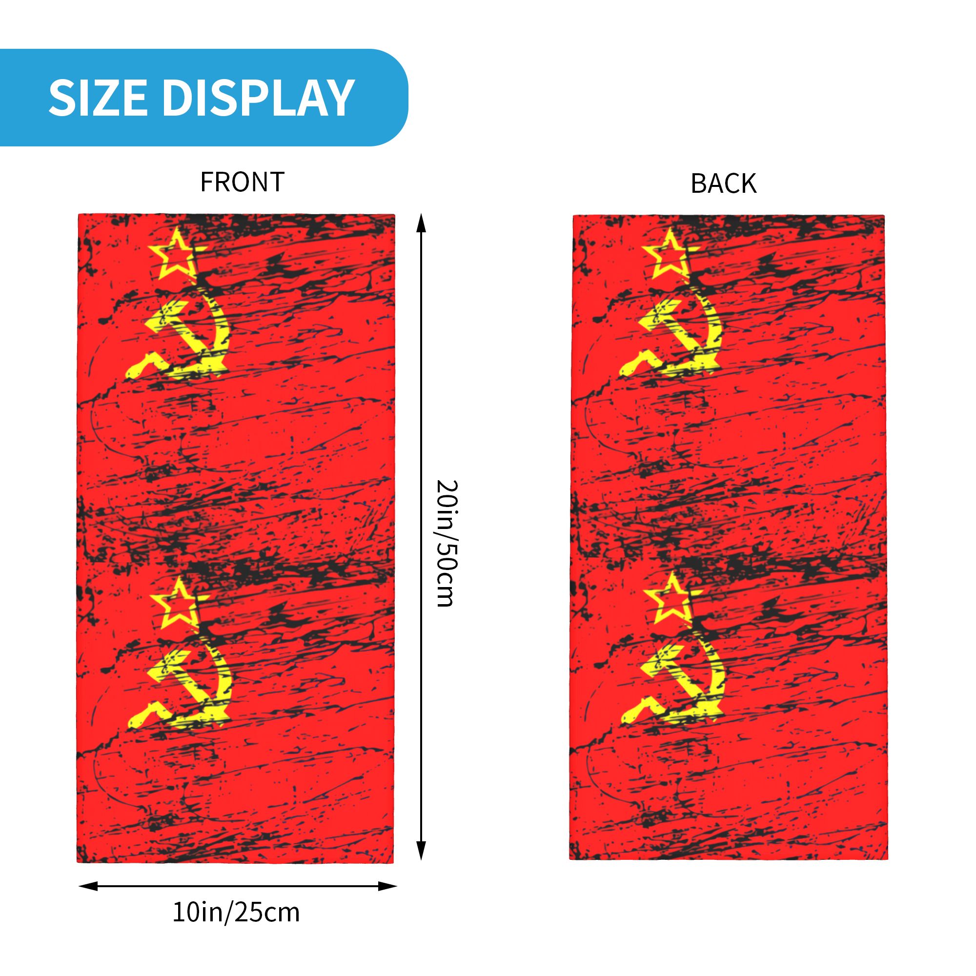 Russian Flag Soviet Union USSR - Neck Gaiter Face Cover incelemesi ve fiyatı