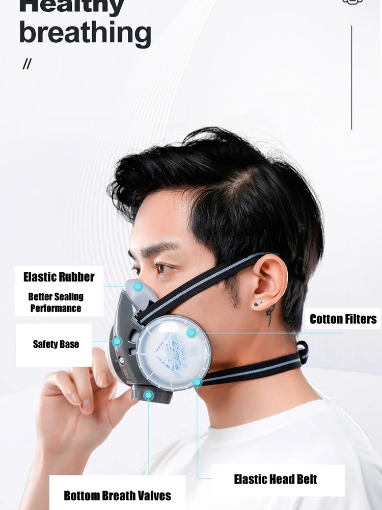 Half Face Dust Mask Safety Gog - Kn95 Respirator Mask incelemesi ve fiyatı