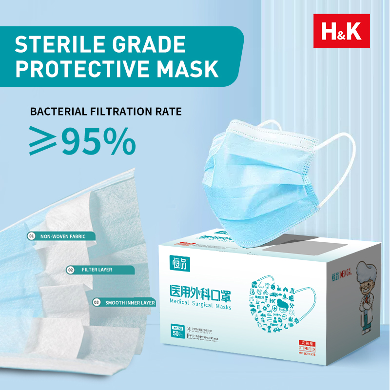 50/100 PCS Box Blue Face Masks - Disposable Mask Blue incelemesi ve fiyatı
