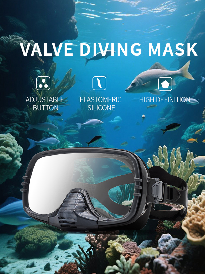 New Large Frame Diving Mask wi - Silicone Mask Bracket incelemesi ve fiyatı