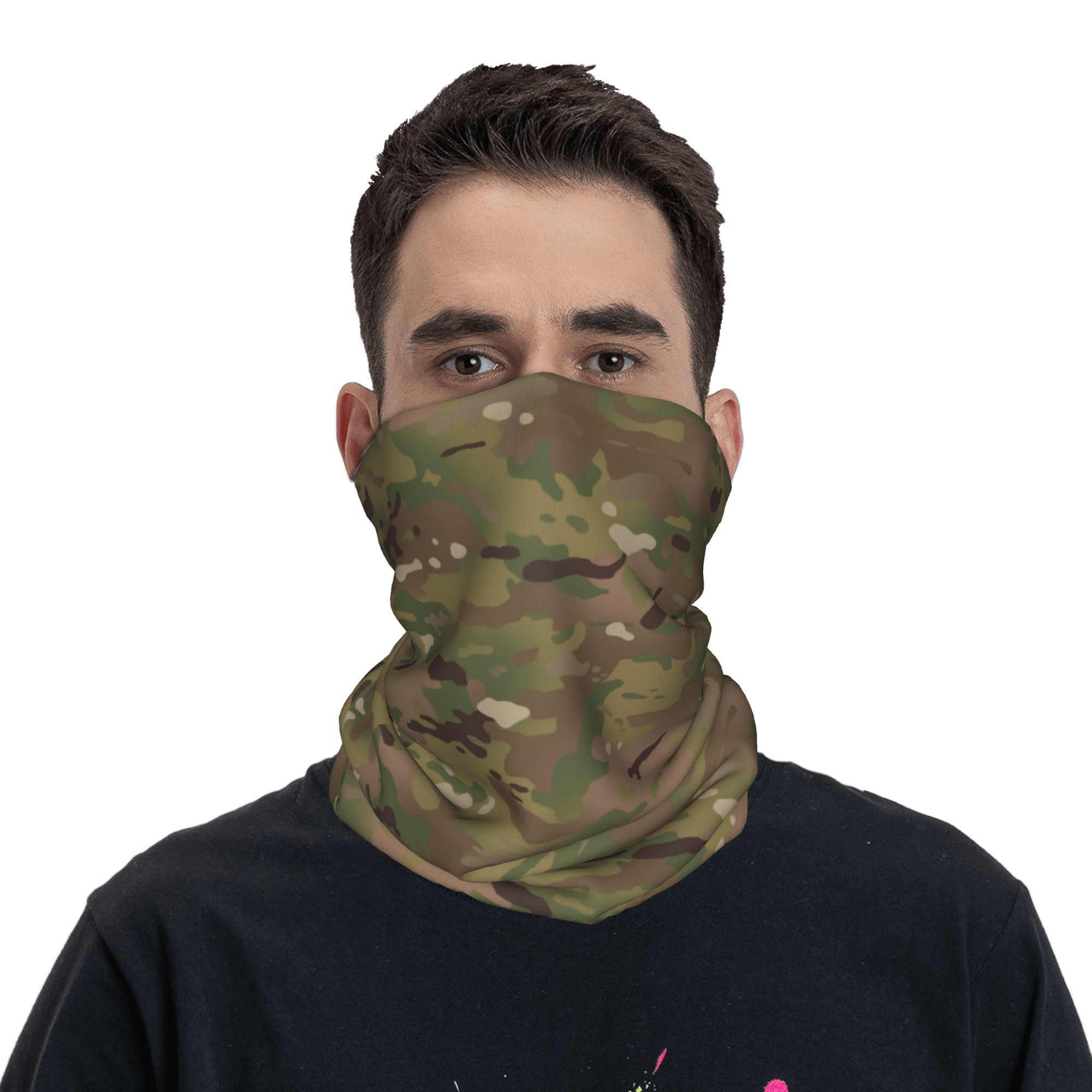 Custom Military Camouflage Pat - Neck Gaiter Face Cover incelemesi ve fiyatı