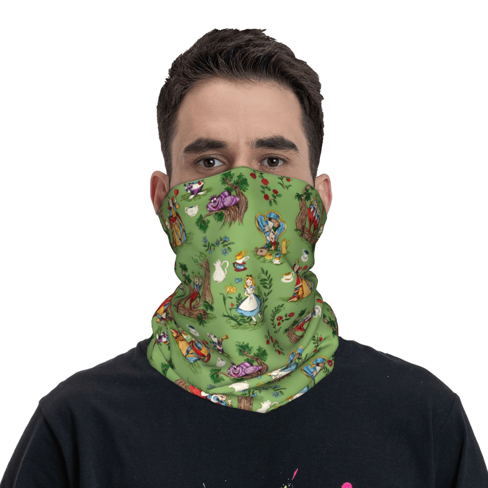 Custom A-Alice in W-Wonderland - Neck Gaiter Face Cover incelemesi ve fiyatı