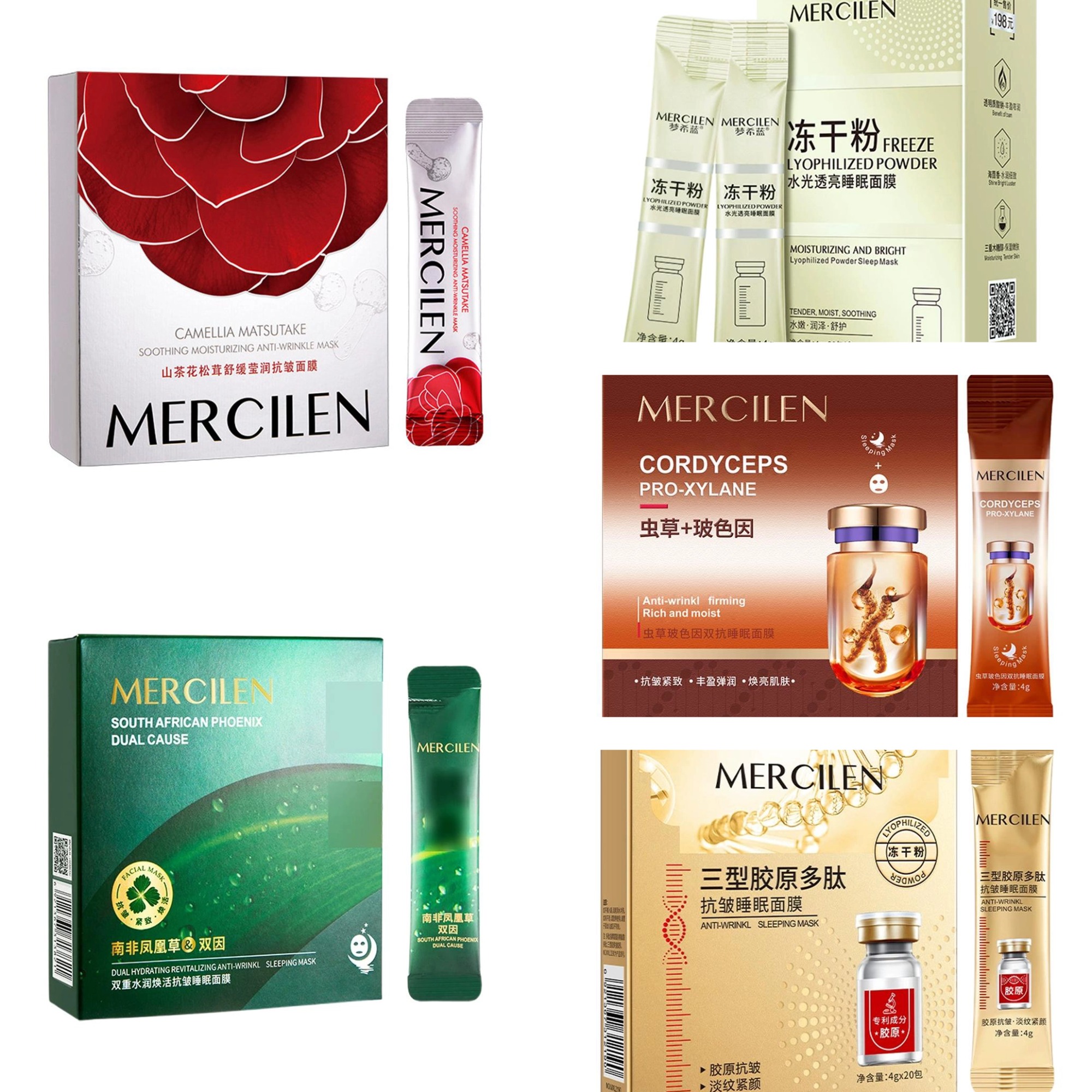 20PCS/box Mercilen Cordyceps P - Face Mask Storage Box incelemesi ve fiyatı
