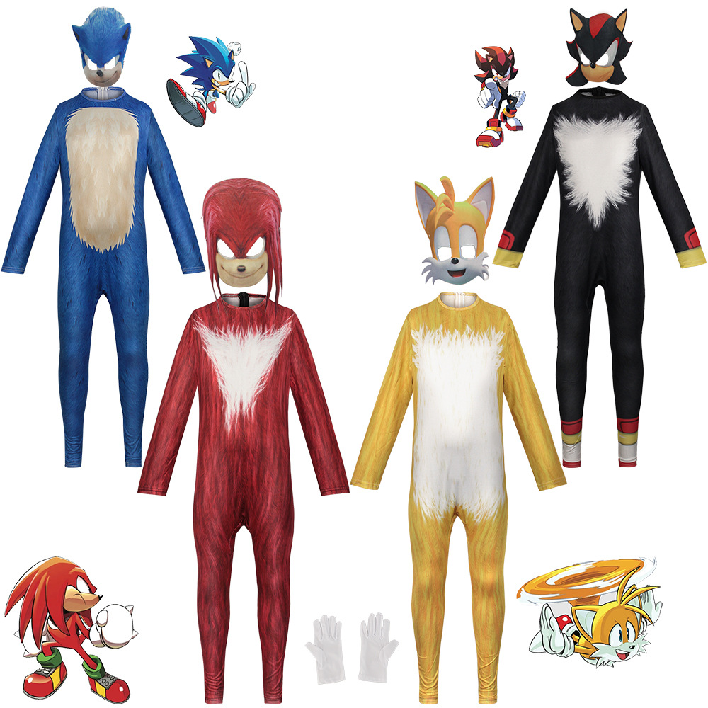 Anime Game Sonic Blue Red Blac - Black Face Mask Pack incelemesi ve fiyatı