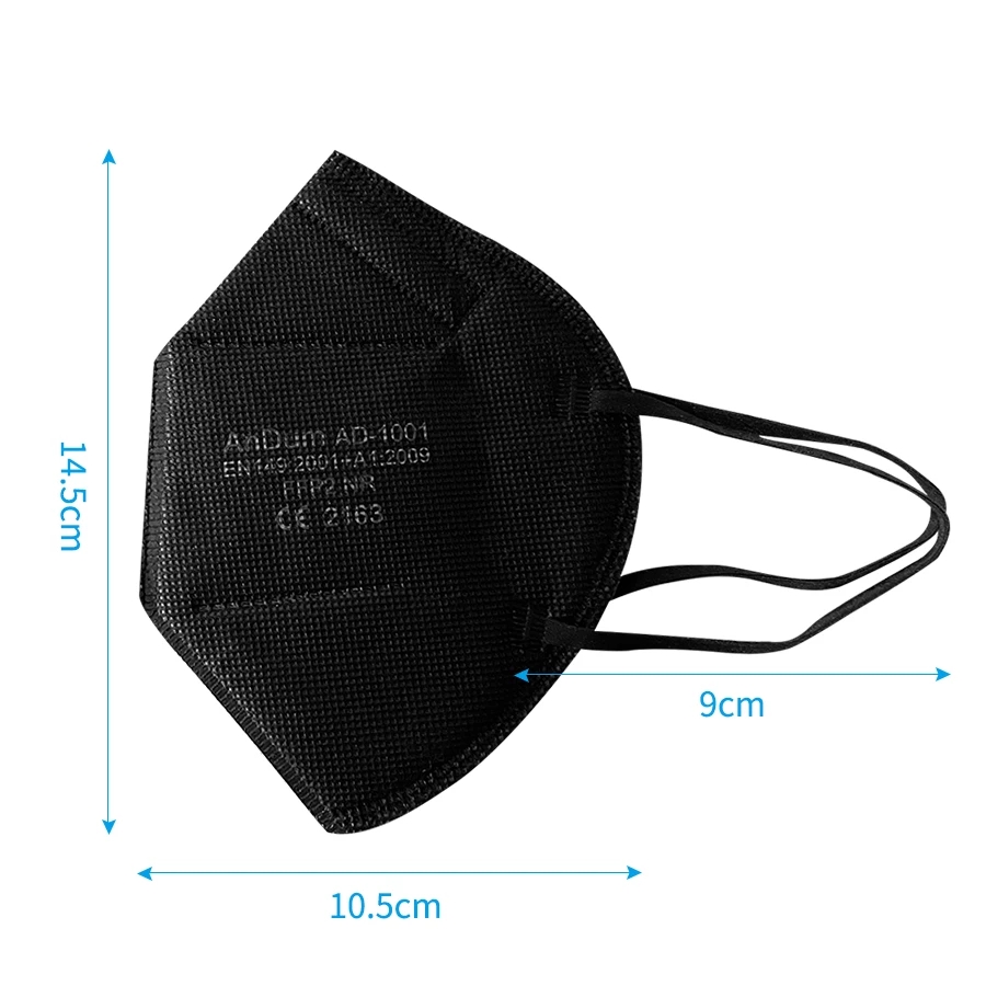 10PCS FFP2 Mask CE Approved Fi - Respirator Half Face incelemesi ve fiyatı