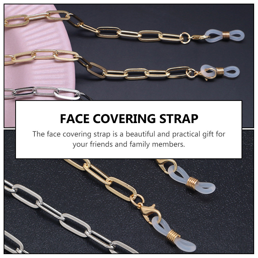 Gold Face Mask Lanyard Metal P - Mask Chain Holder incelemesi ve fiyatı