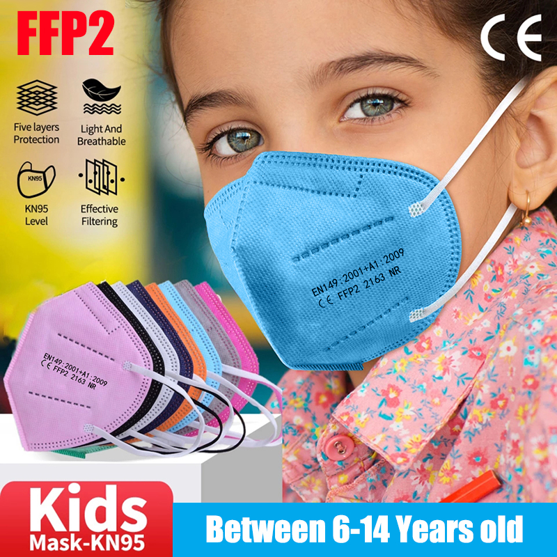 10-100pcs Kids KN95 Mask Child - Disposable Surgical Mask incelemesi ve fiyatı