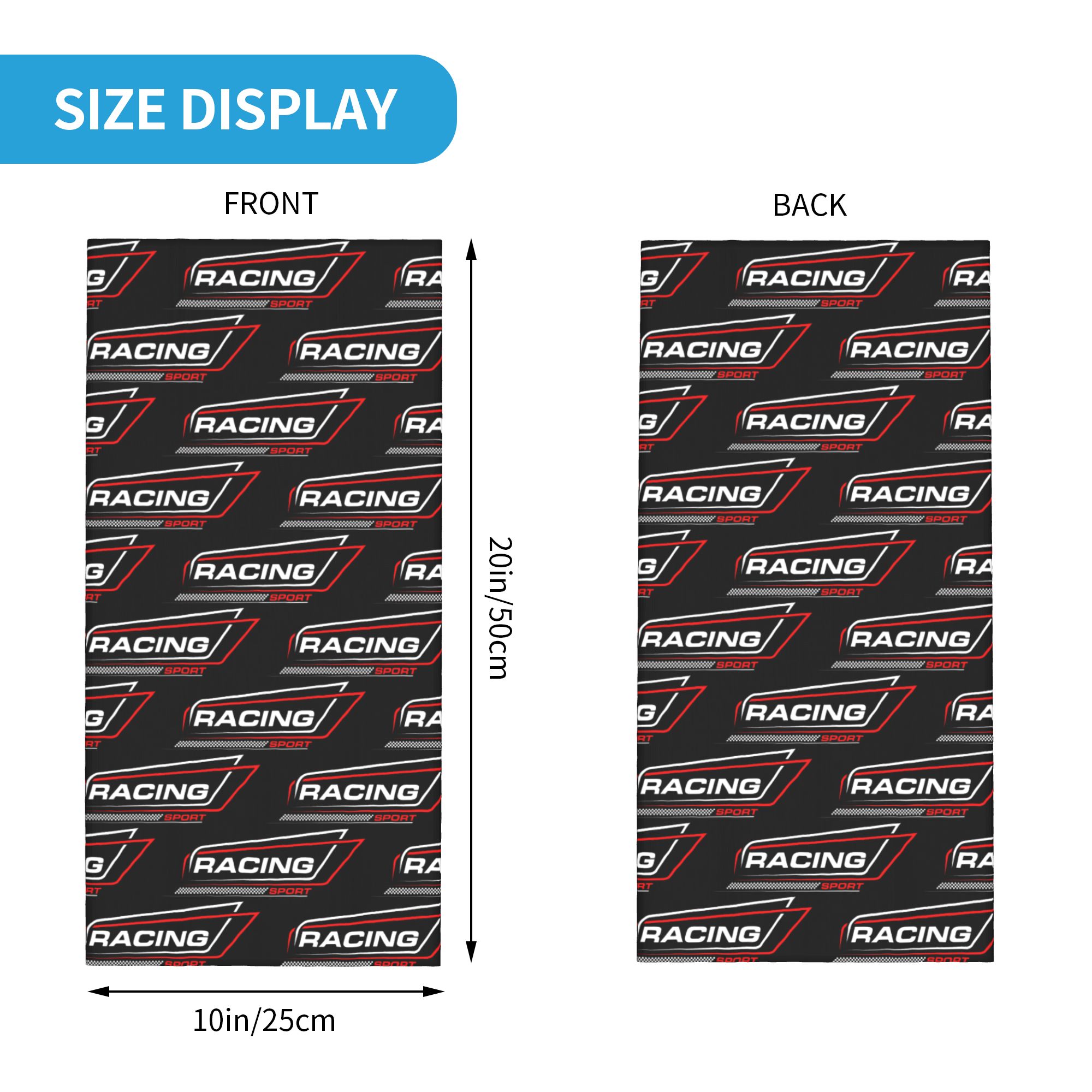 Custom Racing Speed Race Banda - Neck Gaiter Face Cover incelemesi ve fiyatı