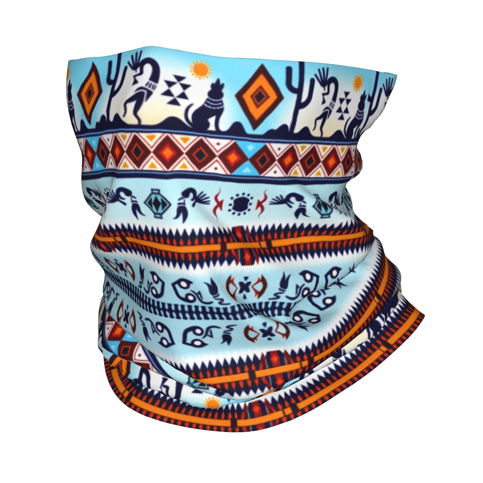 Custom Kokopelli Hohokam Treas - Neck Gaiter Face Cover incelemesi ve fiyatı